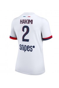 Paris Saint-Germain Achraf Hakimi #2 Jalkapallovaatteet Naisten Vieraspaita 2025-26 Lyhythihainen